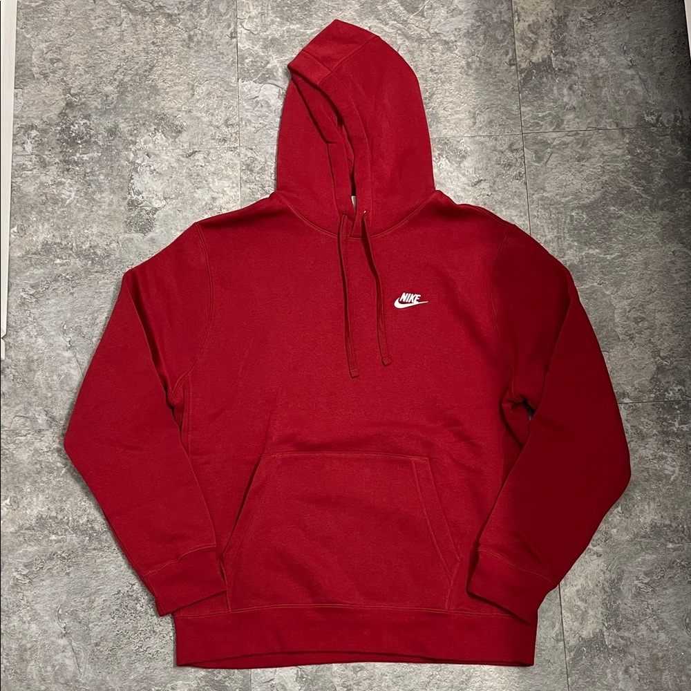 Nike Red Men's Hoodie (Large Tall)